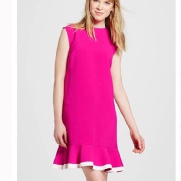 VICTORIA BECKHAM x TARGET Shift Dress Fuchsia Size XL - Picture 1 of 14